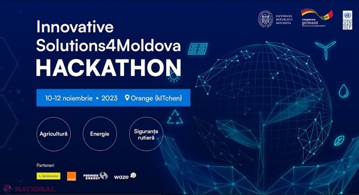 Specialiști din domeniile tehnologiilor, energiei, agriculturii și siguranței rutiere, dar și entuziaști care vor să contribuie la dezvoltarea durabilă a R. Moldova, invitați să se înscrie la un hackathon în cadrul căruia vor testa soluții inovative 