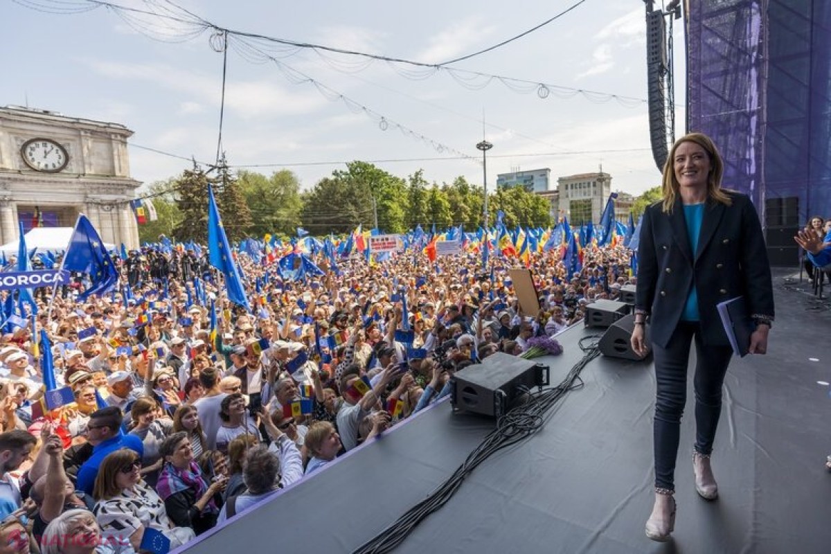 Roberta Metsola, discurs important la ședința solemnă a Parlamentului din Chișinău: „Sunt aici pentru a transmite un mesaj puternic de susținere MOLDOVENILOR - locul R. Moldova este în Europa”