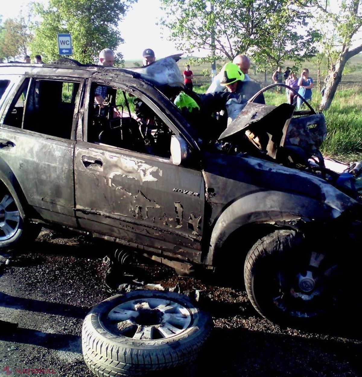 FOTO // Accident INFIORĂTOR la Edineț. Un bărbat și-a pierdut viața