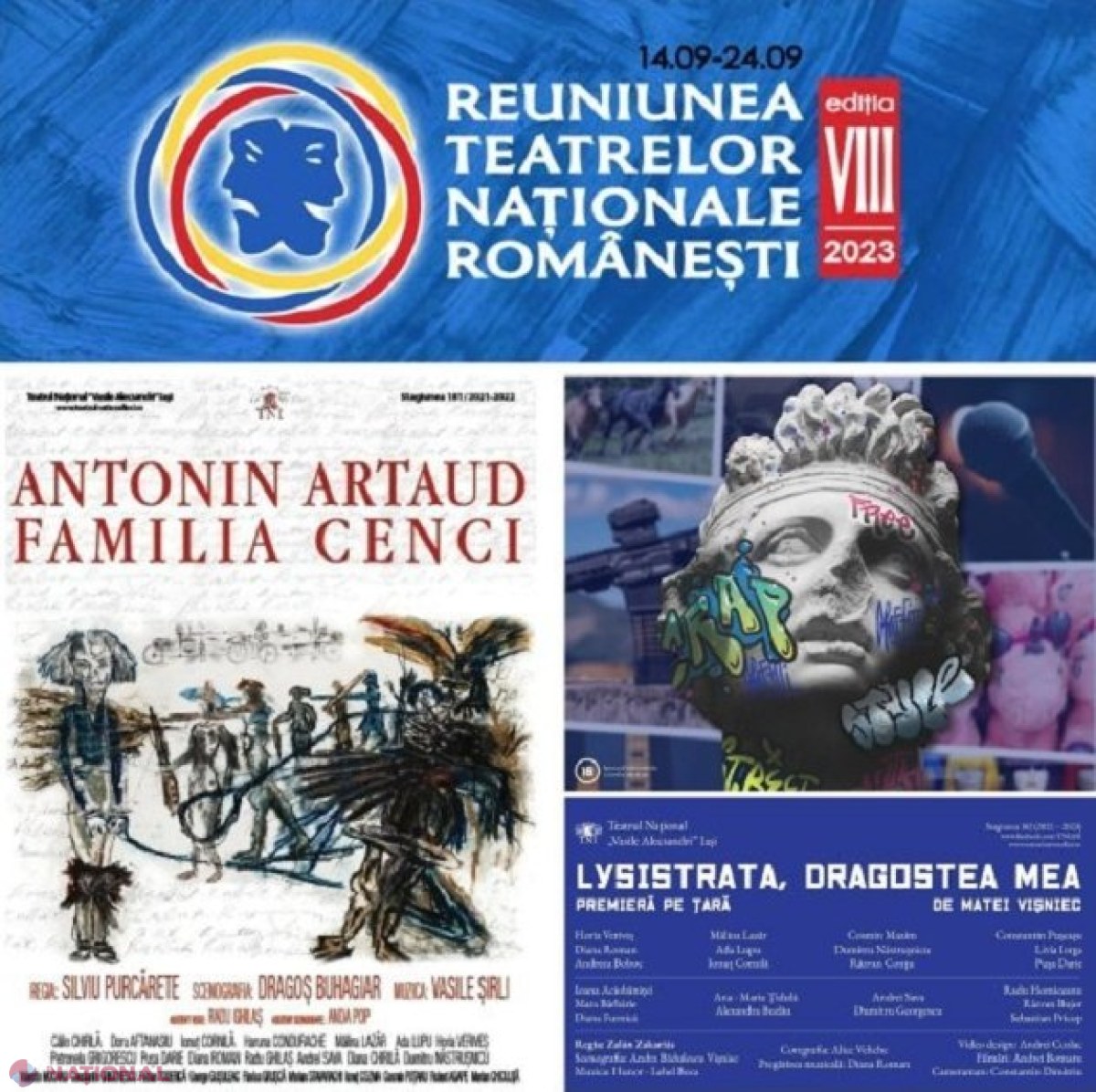 Teatrul Naţional Iaşi duce la Chisinău două spectacole de excepţie pentru publicul de peste Prut