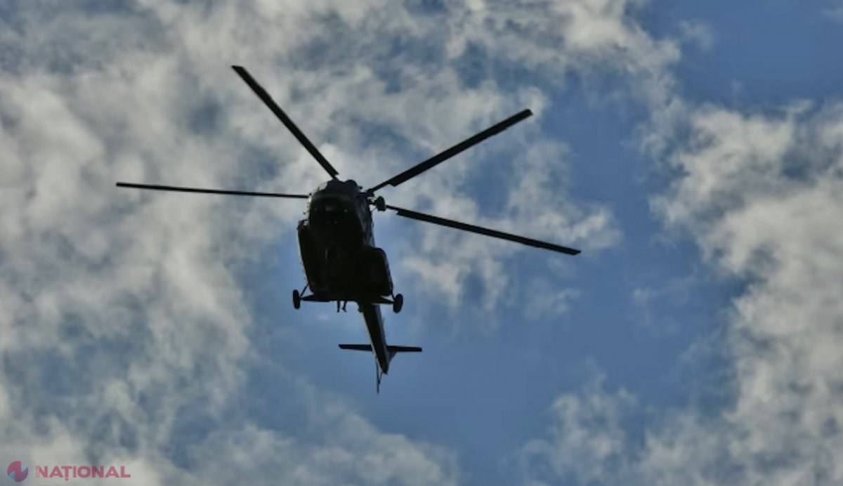 Un elicopter înregistrat în Ucraina, aterizare de URGENȚĂ în raionul Călărași. Serviciul de Trafic Aerian MoldATSA a alertat imediat alertat serviciile de cautare -salvare