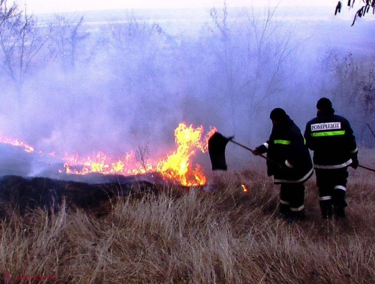 Patruzeci de INCENDII în ultimele 24 de ore în R. Moldova