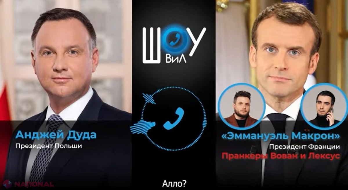 VIDEO // Comedianții ruși Vovan și Lexus l-au sunat pe preşedintele Poloniei în noaptea în care o rachetă a căzut la graniţa cu Ucraina, iar unul dintre ei a pretins că e Macron. Polonezii confirmă incidentul