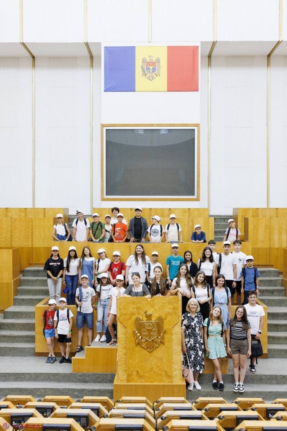 „Excursia Europeană” la Președinția Republicii Moldova. Mai multe grupuri de elevi au vizitat clădirea prezidențială