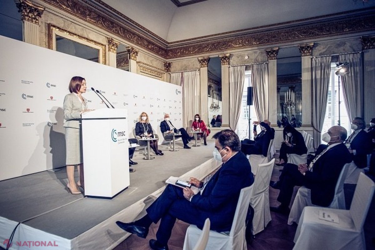 Președinta Maia Sandu, întâlniri cu oficiali din Germania, NATO și INTERPOL, în marja Conferinței pentru Securitate de la München