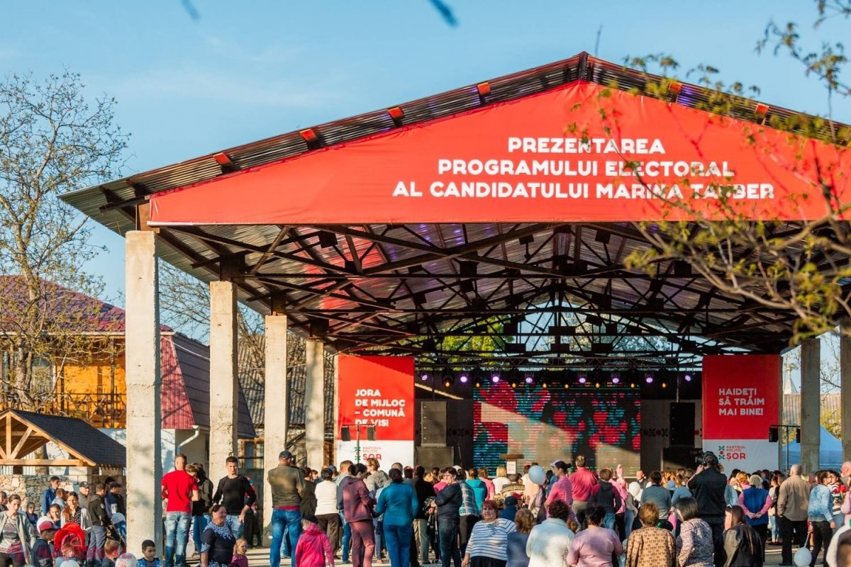 FOTO // „În doar un an, Jora de Mijloc se va transforma în comună de VIS”. Candidatul la funcția de primar, Marina Tauber, și-a prezentat programul electoral