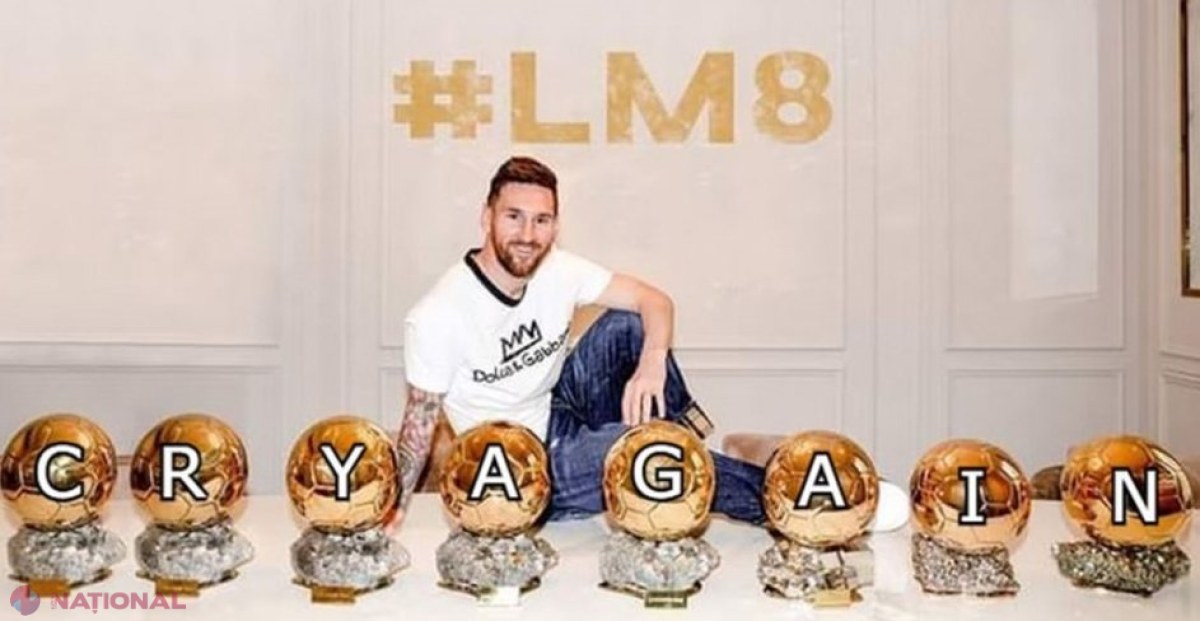 Prima reacție a lui Cristiano Ronaldo, după ce Leo Messi a câștigat cel de-al 8-lea Balon de Aur