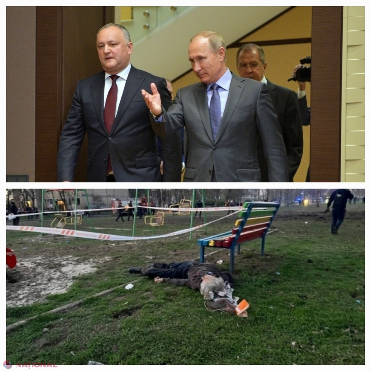 Dodon, ÎNCHINĂCIUNE în fața lui Putin, după ce armata rusă a distrus o stradă întreagă din Kryvyi Rih, Ucraina, provocând moartea a 18 persoane, dintre care 9 copii. ,,Îl felicit pe Vladimir Vladimirovici Putin și poporul frățesc rus