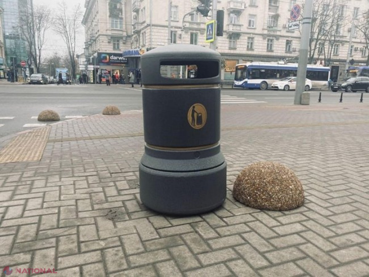 FOTO // Chișinăul, cu lăzi de GUNOI ca în Anglia: „Sunt confecționate din materiale rezistente”