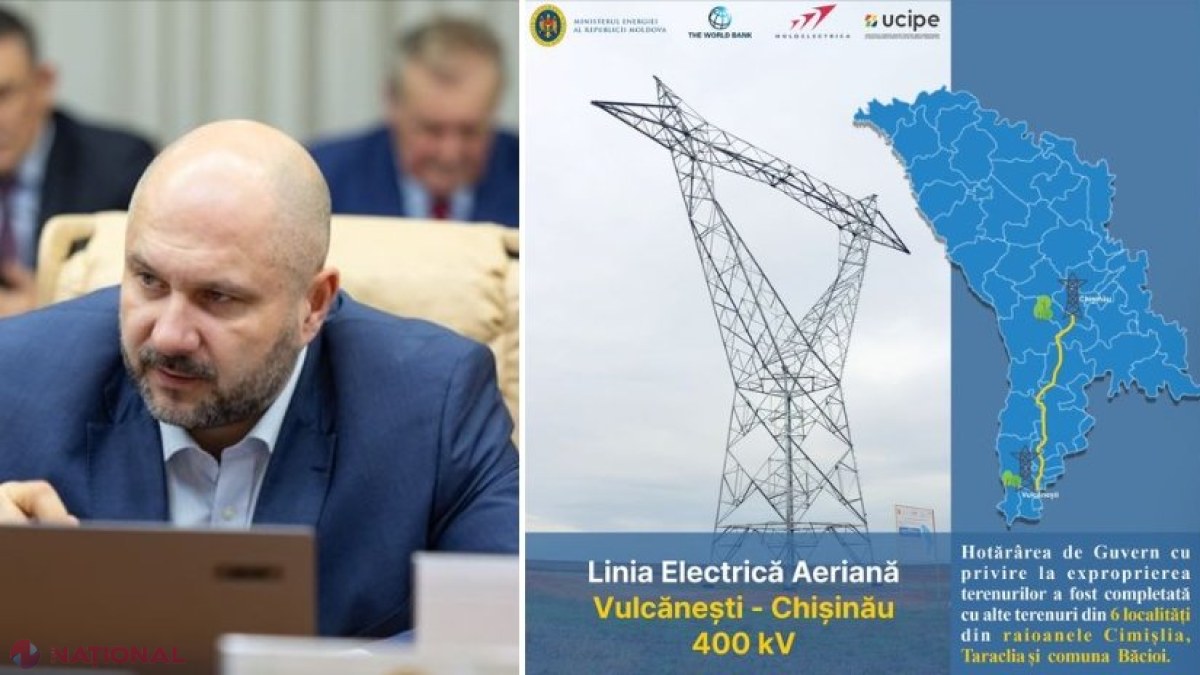 Alte 500 de terenuri din șase localități din R. Moldova au fost supuse exproprierii, pentru a fi construită Linia Electrică Aeriană Vulcănești – Chișinău. Proprietarii terenurilor vor primi DESPĂGUBIRI din partea statului