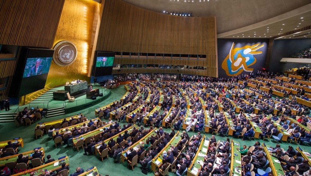 ONU condamnă anexările ILEGALE de teritorii ucrainene la Rusia. R. Moldova a CO-SPONSORIZAT ​inițiativa prin care se insistă ferm asupra retragerii imediate, complete și necondiționate a forțelor ruse din Ucraina