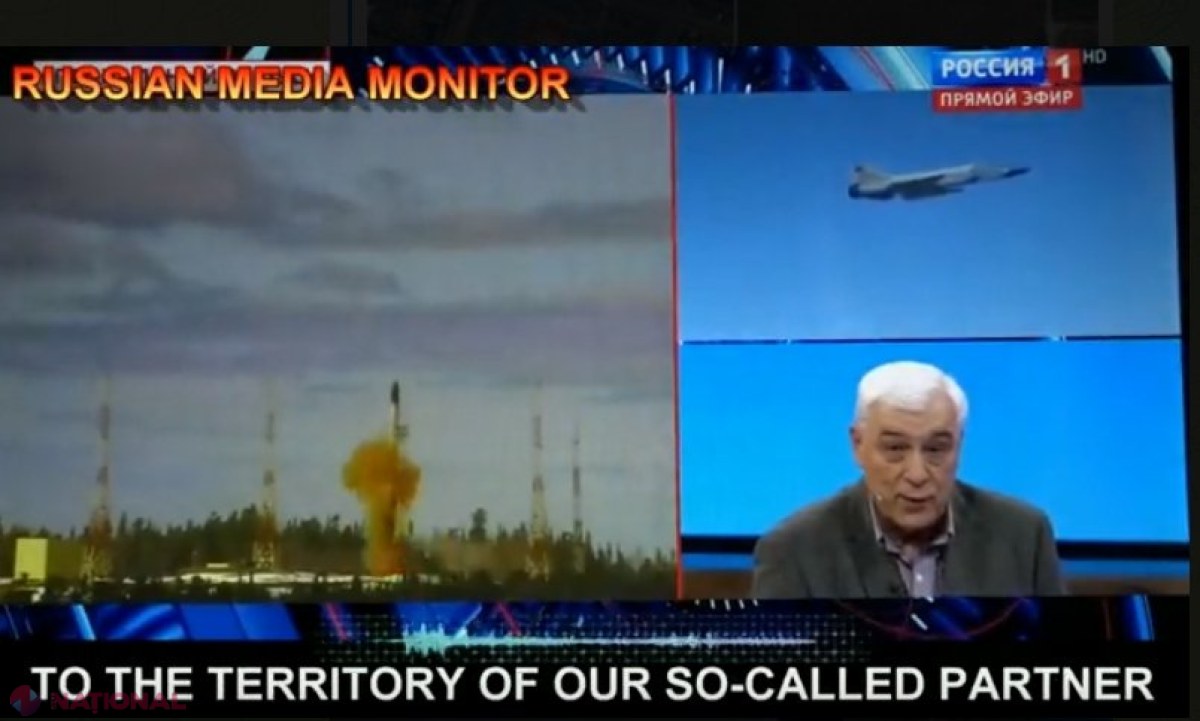 VIDEO // Propagandiștii de la Kremlin vorbesc cu SATISFACȚIE că rachetele „SATAN-2” sunt perfecte pentru a UCIDE milioane de oameni. „ȚINTA – teritoriul continental al SUA. O singură rachetă ar RADE de pe fața pământului orașul New York”