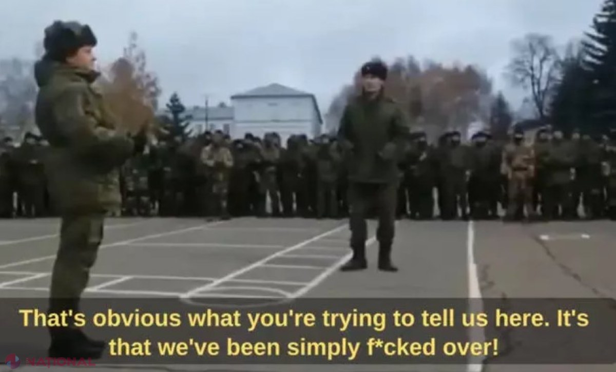 VIDEO // RĂSCOALĂ în rândul recruților ruși, după ce au fost hemați de Putin la arme. Ce se întâmplă când aceștia își cer BANII promiși la înrolare