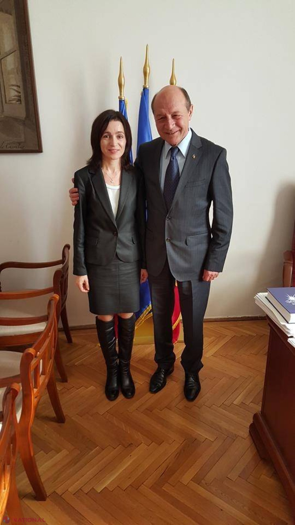 Traian Băsescu, IMPRESIONAT de Maia Sandu: „Constat la ea înţelepciune, inteligenţă şi grijă pentru ţara ei”