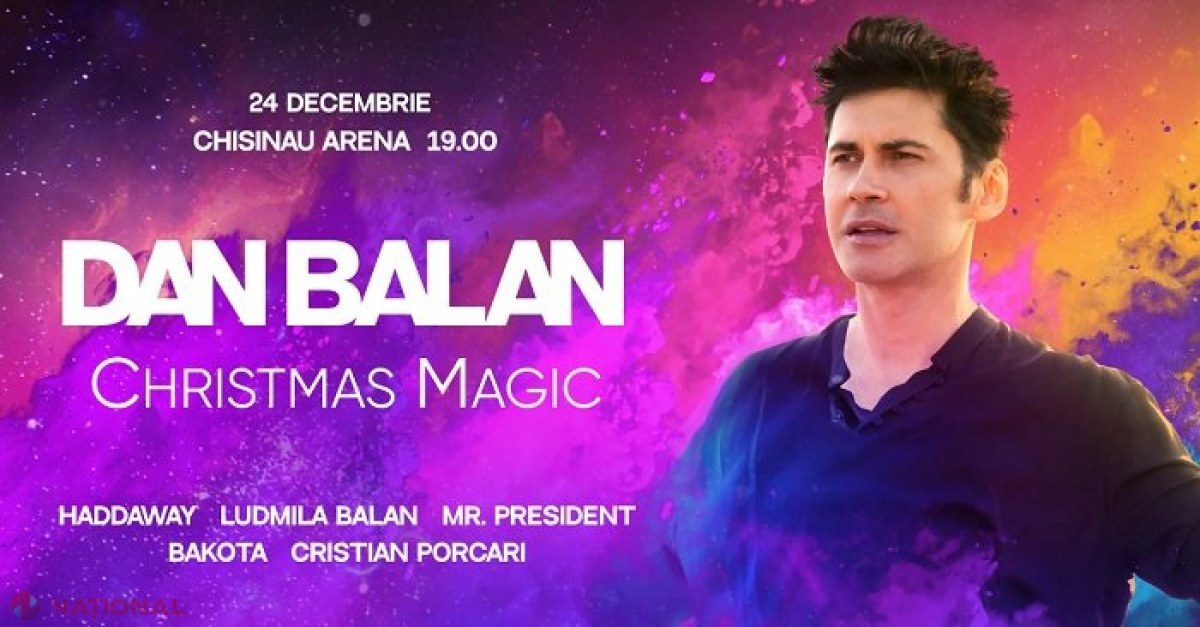 CONCERT de Crăciun: Dan Balan îi aduce la Chișinău pe HADDAWAY și pe Mr. Prezident