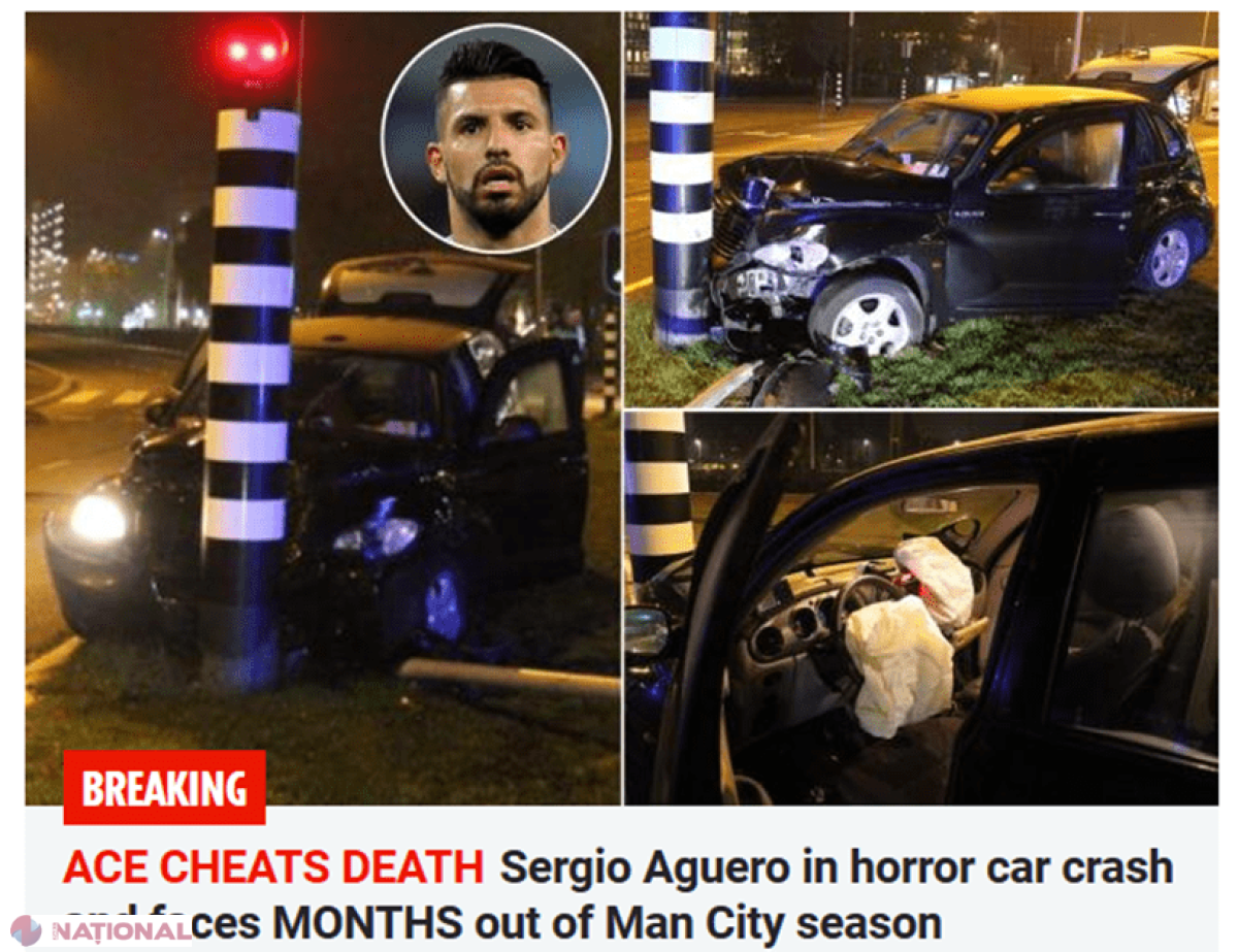 Sergio Aguero, implicat într-un grav accident de circulaţie. Fotbalistul lui City a fost RĂNIT. În ce stare se află acum