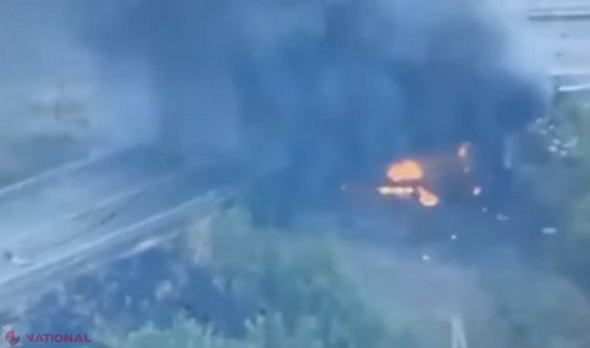 VIDEO // Artileria ucraineană a distrus un depozit de muniții rusesc cu obuze D-30