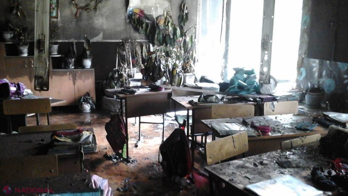 INCENDIU la un liceu din capitală