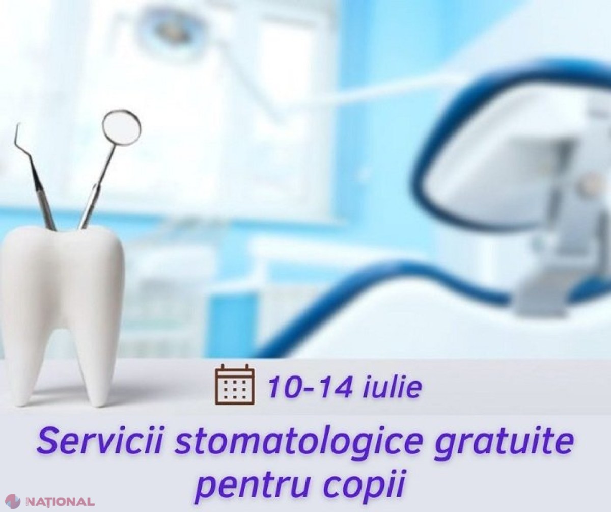 Satele în care echipe mobile de medici stomatologi vor oferi servicii gratuite copiilor în această săptămână 