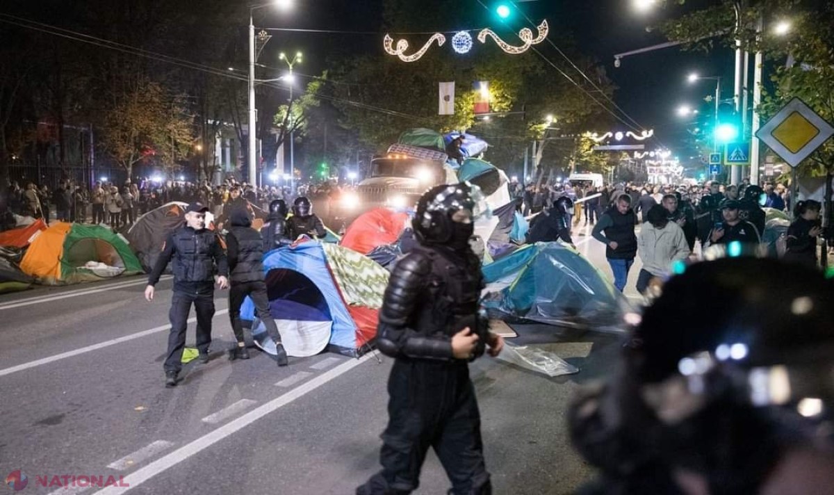Poliţia anunță că protestatarii lui Şor au intenția să blocheze duminică centrul Chișinăului cu corturi sau mijloace de transport, inclusiv cu ajutorul unor persoane ,,cu constituție sportivă