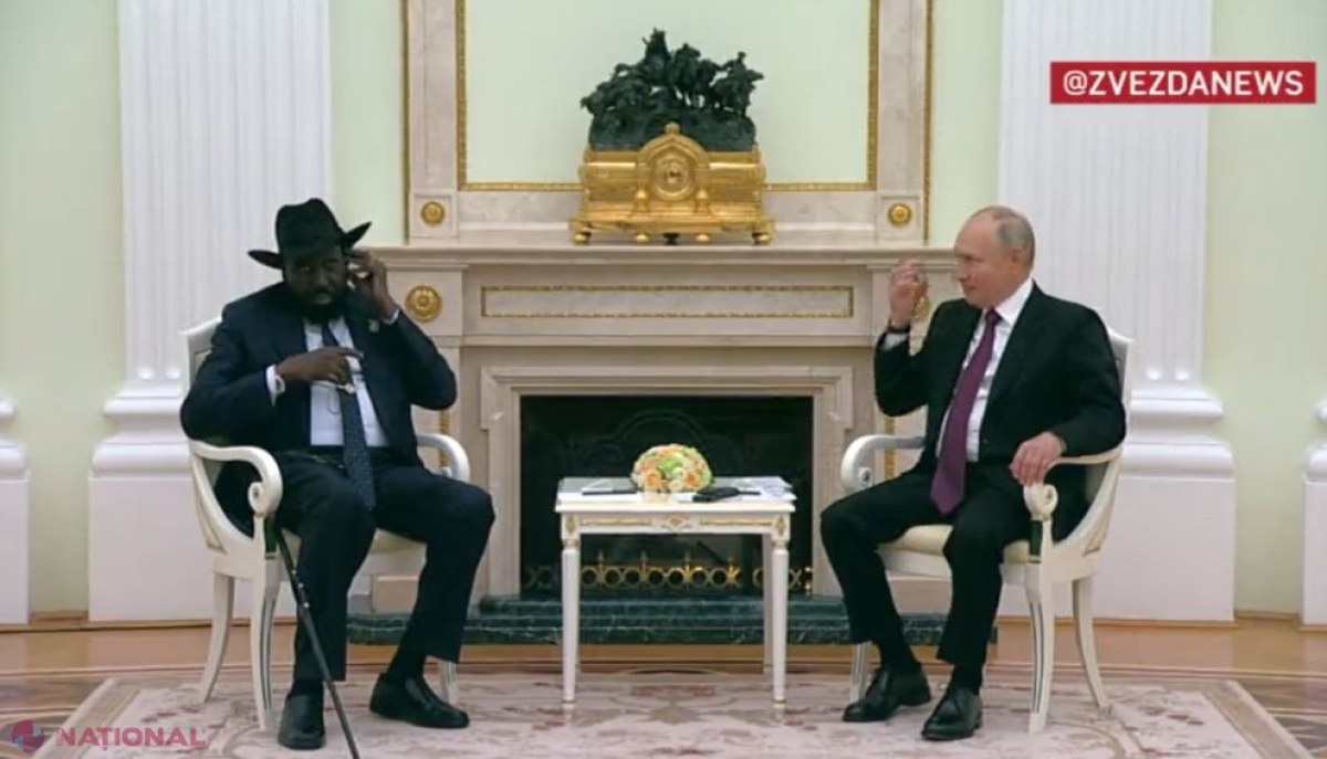 VIDEO // Moment penibil la Kremlin. Putin, în rol de tehnician pentru un lider african. „Omul cu pălărie a văzut căști pentru prima dată” 