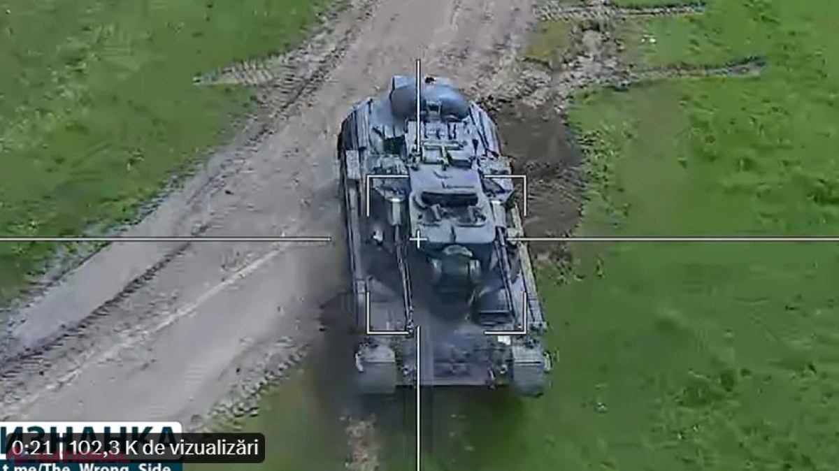 VIDEO // „Calitate germană”: Ce se întâmplă când o dronă kamikaze rusească lovește un blindat Gepard