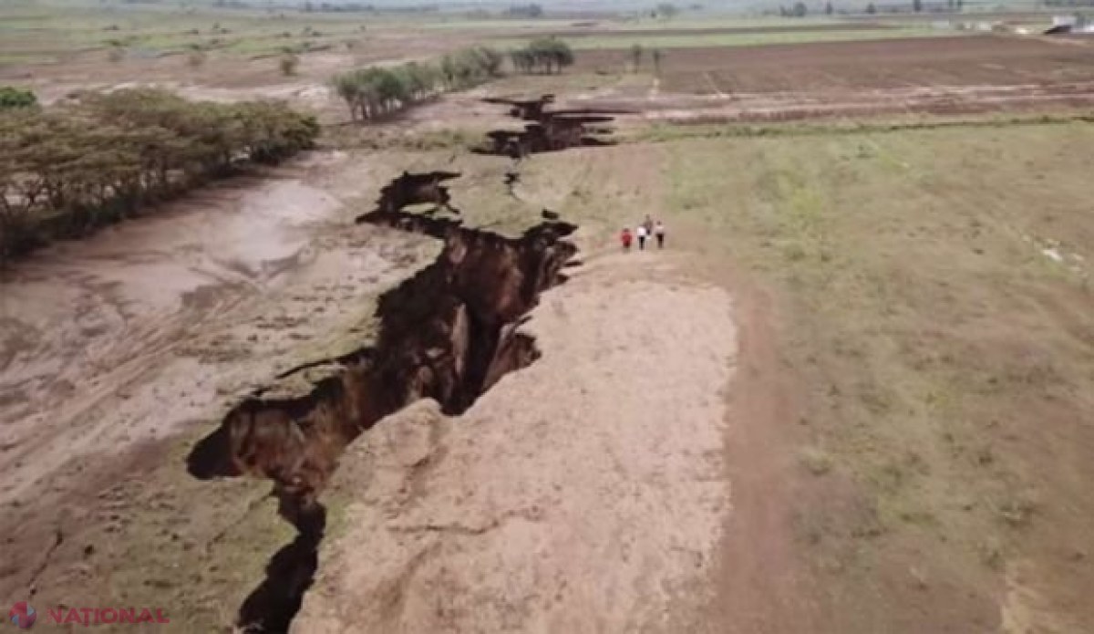 VIDEO // Continentul care va fi RUPT în două de formarea unor noi plăci tectonice. Crevase de până la opt metri ADÂNCIME apar instantaneu