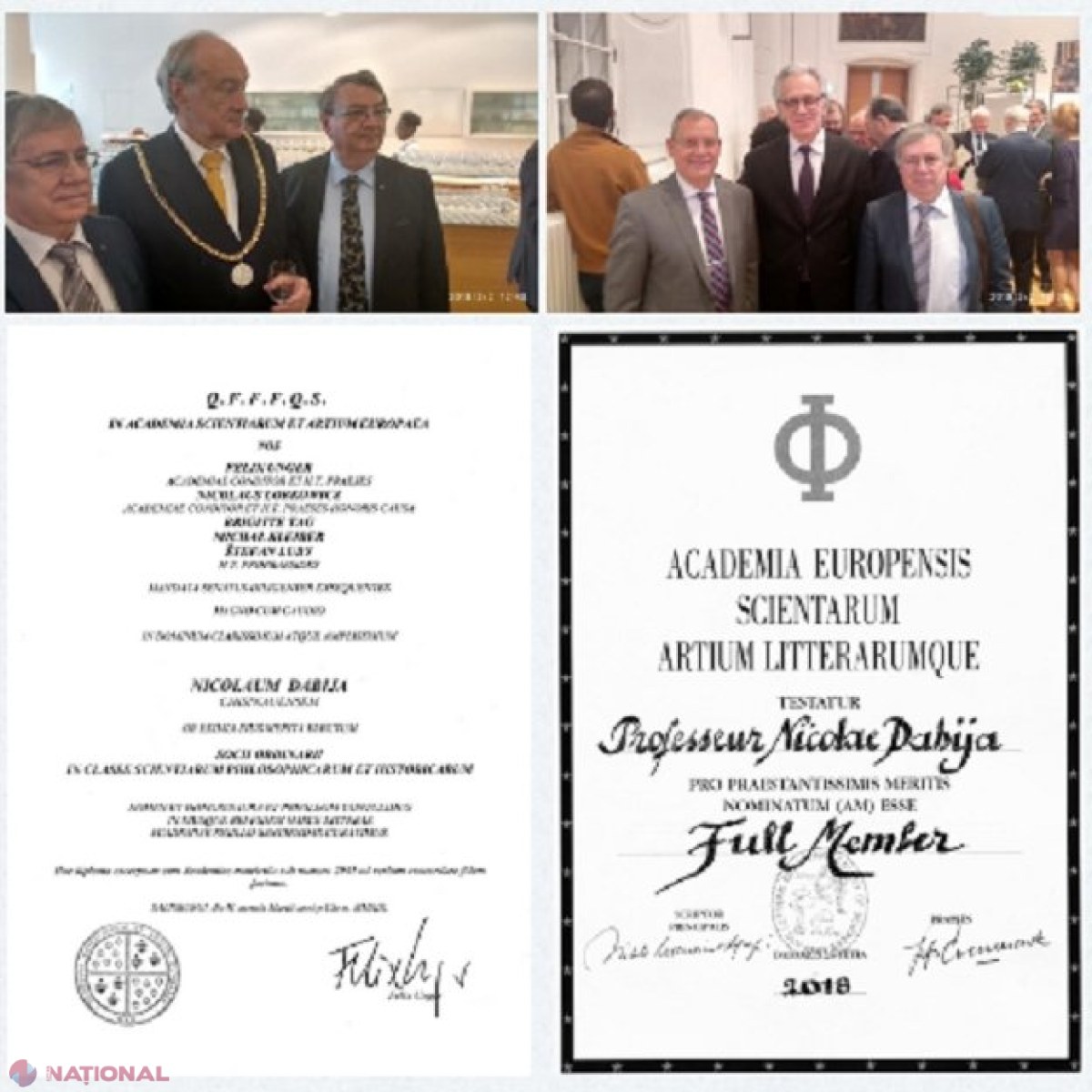 Trei personalități din R. Moldova au devenit membri ai Academiei Europene de Științe și Arte, cu sediul în Austria, alături de 32 de laureați ai Premiului Nobel 