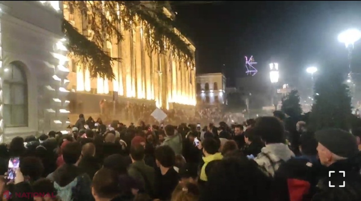 VIDEO, FOTO // Răscoală de proporții în Georgia, după ce Parlamentul de la Tbilisi a ​adoptat o lege cu privire la crearea unei liste cu agenți străini, exact cum a făcut regimul lui Vladimir Putin