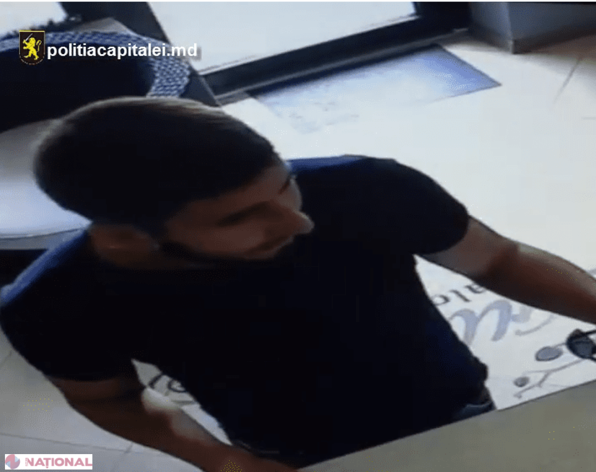 Poliția caută un individ care a intrat într-un oficiu din capitală și a plecat cu un telefon scump. Îl recunoști?