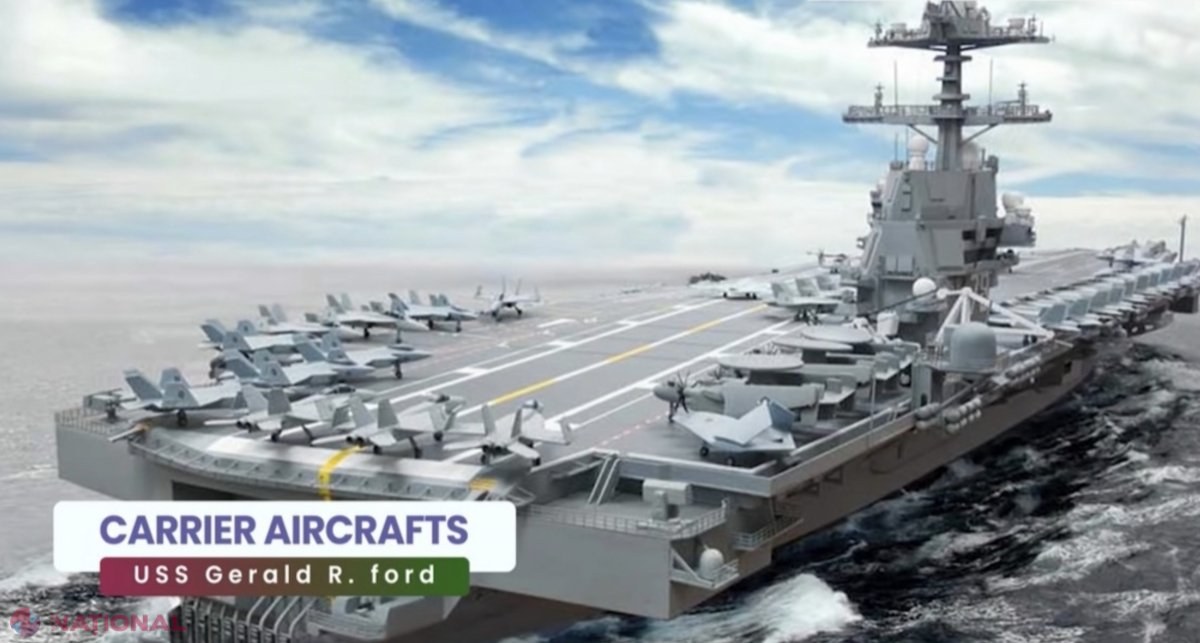 Statele Unite trimit în Europa cel mai puternic portavion. „Monstrul” transportă 90 de avioane de luptă și mii de militari 