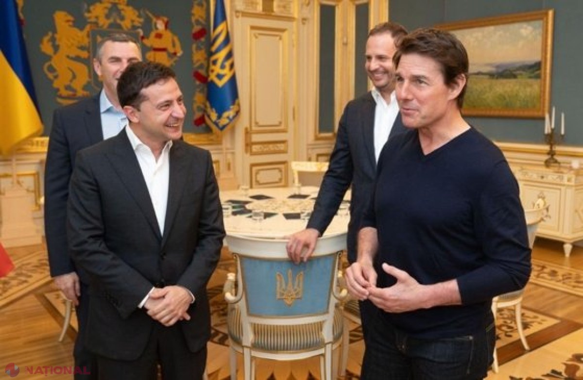 Când doi actori se întâlnesc: Volodimir Zelenski l-a invitat pe Tom Cruise la Kiev, în plin scandal politic. Ce reacţii au avut cei doi
