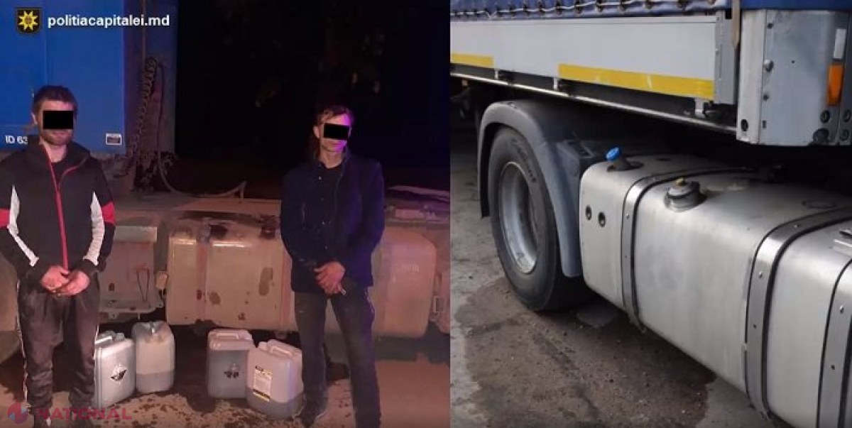 „Vânau” camioanele parcate pe marginea drumului și FURAU motorina din rezervoare, după care o vindeau taximetriștilor: Doi inși din Chișinău au fost reținuți