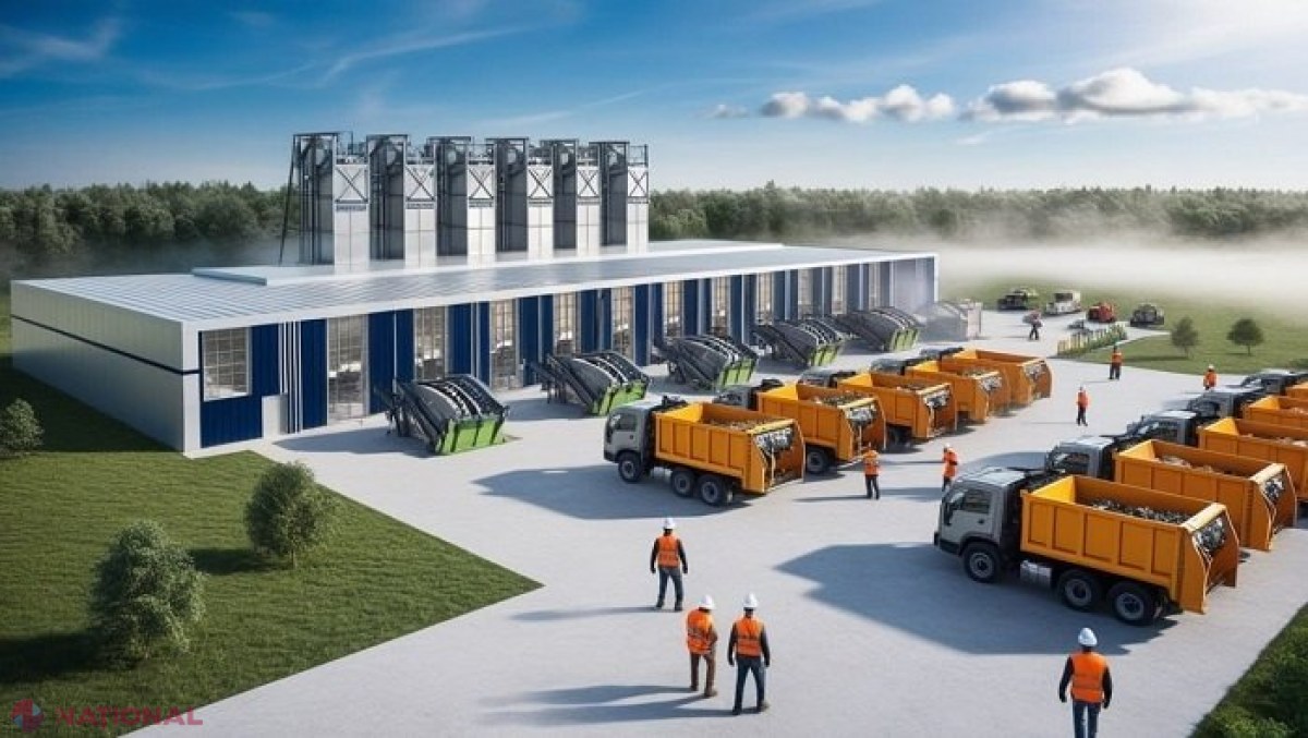 Centru de reciclare a deșeurilor menajere solide, construit la Chișinău, pe strada Uzinelor