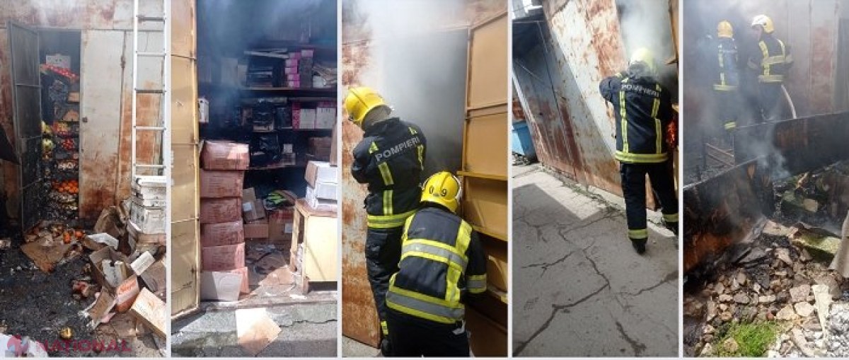 VIDEO // O piață din R. Moldova a luat FOC în ziua de Paște