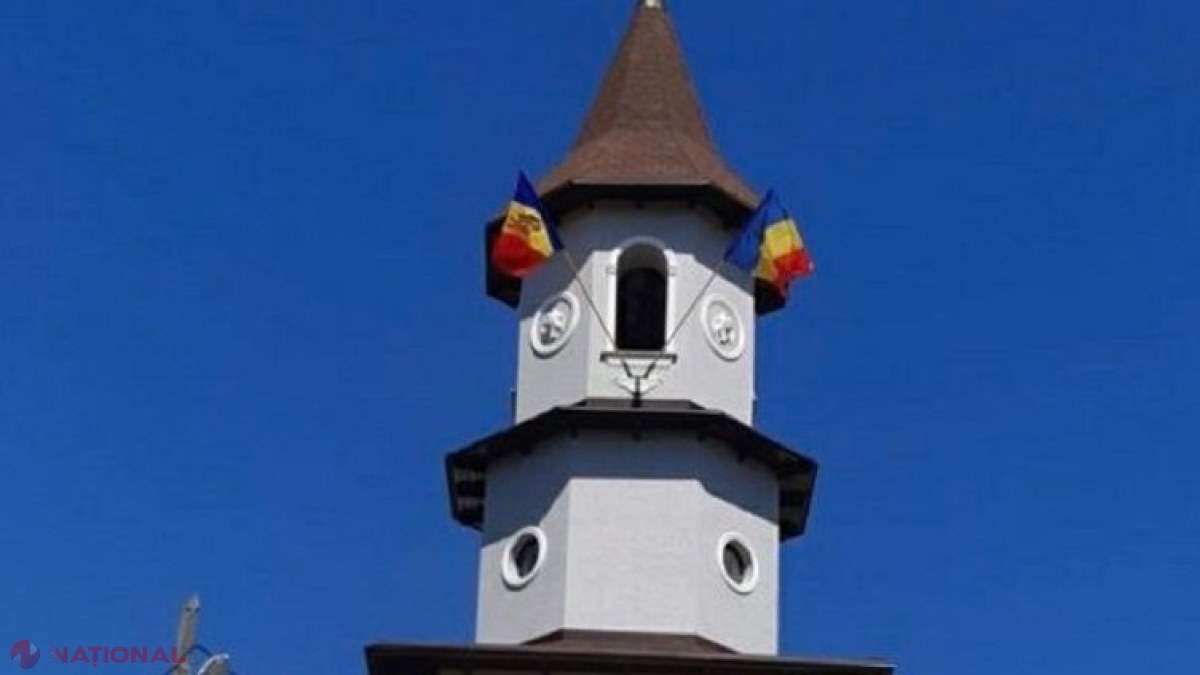 Un preot din Ungheni riscă amendă pentru arborarea drapelului României pe clopotniță