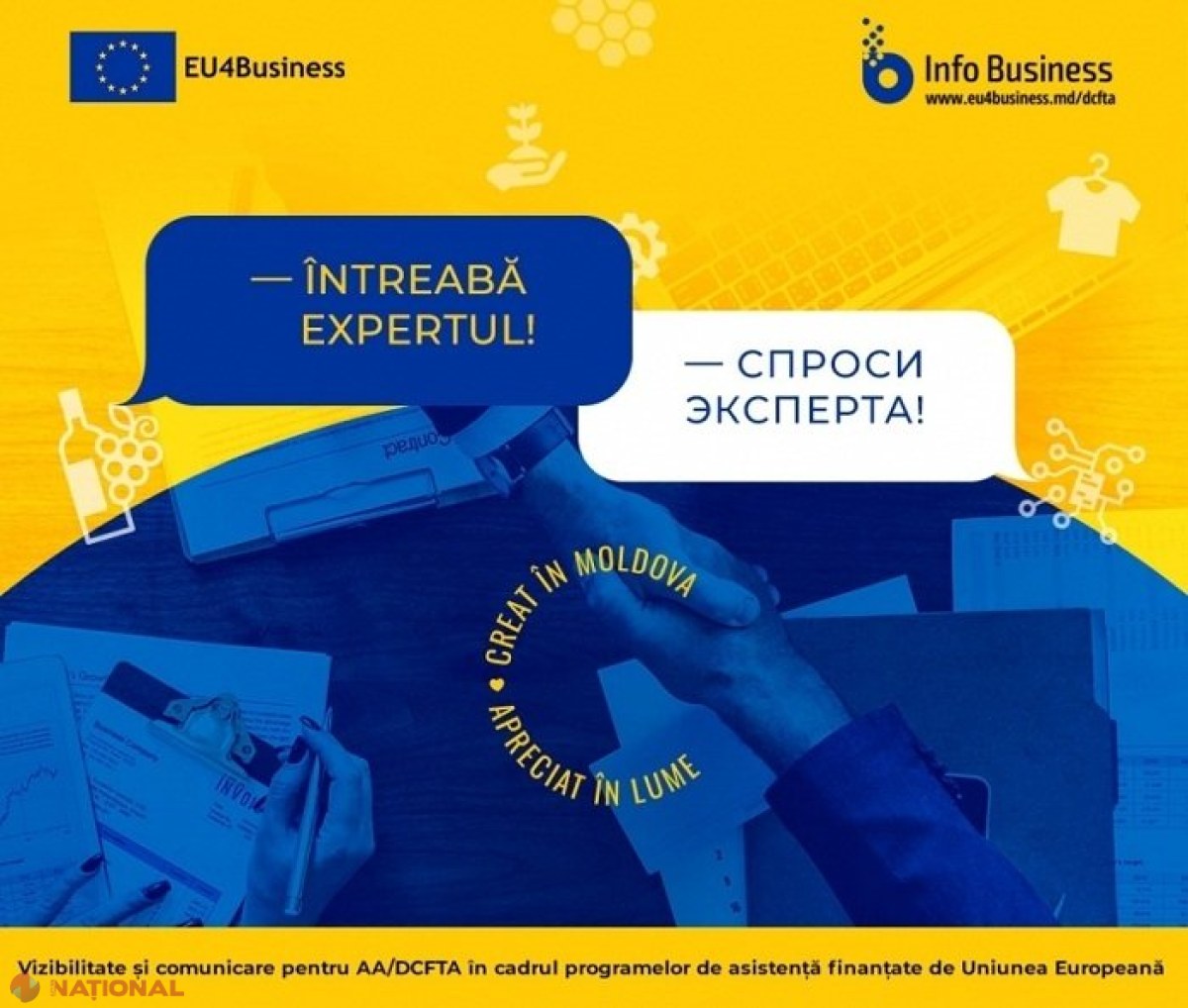 Agenții economici din R. Moldova, consiliați GRATUIT cum să-și exporte produsele în Uniunea Europeană: Orarul întâlnirilor cu experții în diferite regiuni