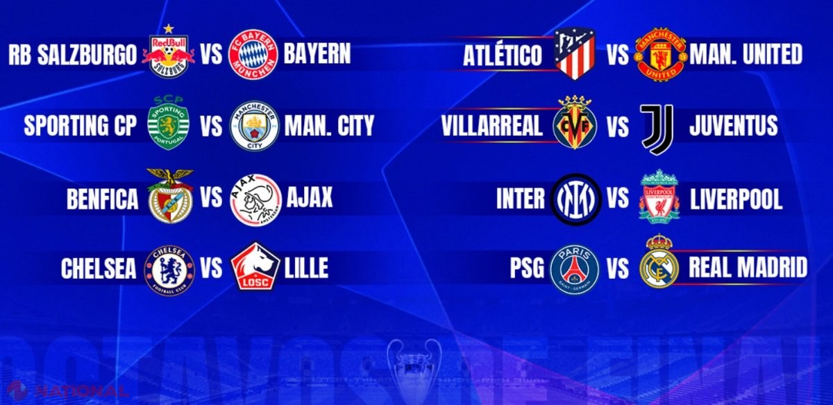 PSG – Real Madrid și Inter – Liverpool, marile derby-uri din optimile Ligii Campionilor. Cum arată programul, după ce s-a REPETAT tragerea la sorți