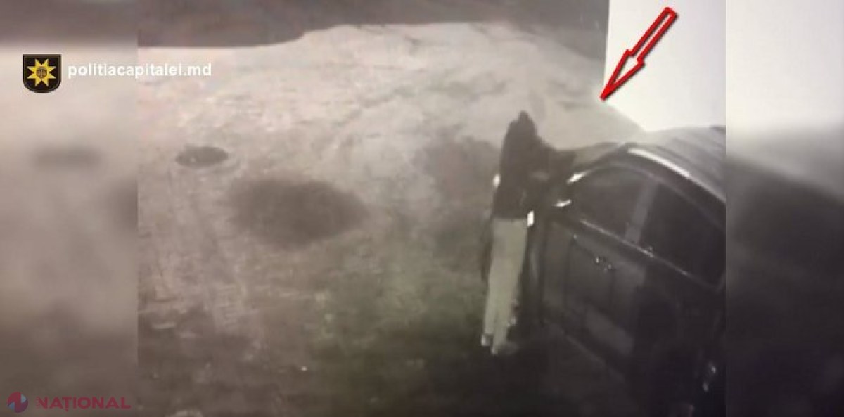 VIDEO // Sustrăgea plăcuțele cu numere de înmatriculare străine de la mașini parcate pe străzile din Chișinău și lăsa un număr de telefon: Cerea bani pentru a le întoarce proprietarilor