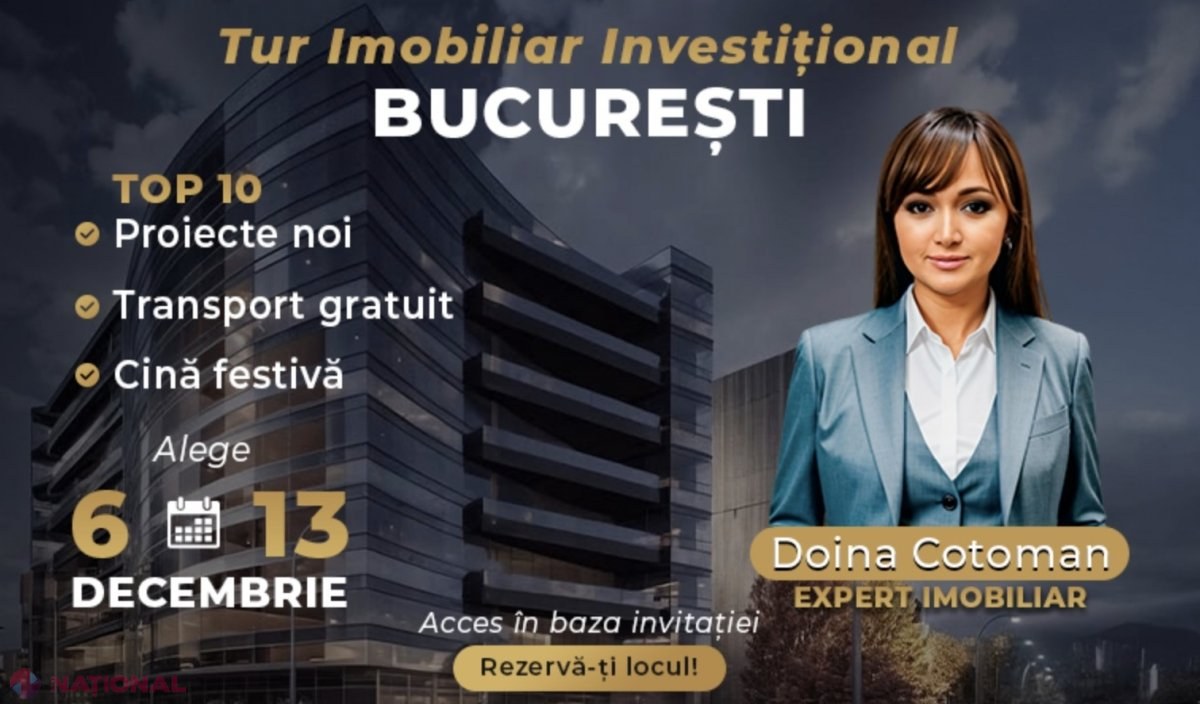 „Proimobil” organizează două Tururi Imobiliare EXCLUSIVE în București, dedicate investitorilor. Rezervări și informații suplimentare AICI