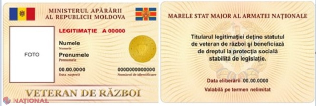 Veteranii de război din R. Moldova, somați să-și SCHIMBE legitimațiile de tip vechi până la sfârșitul anului