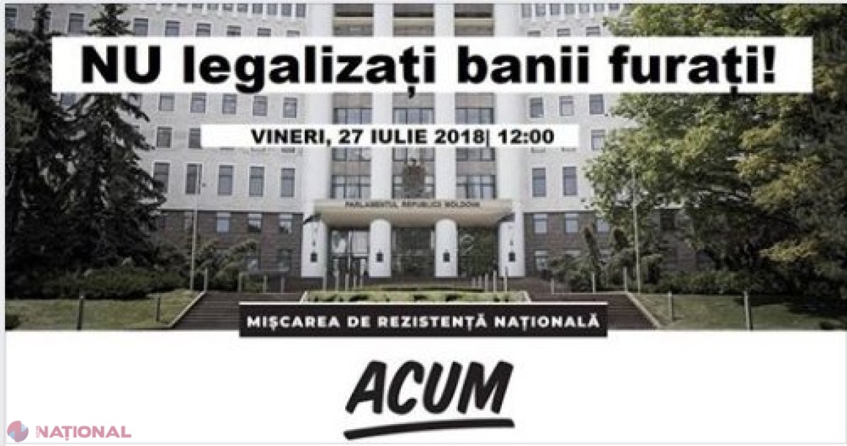 VIDEO // „ACUM” la Parlament: „Nu legalizați banii furați” și SÂRBĂ pentru deputați