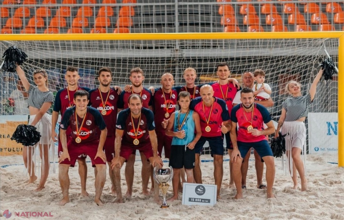PERFORMANȚĂ // Formația Nistru a devenit din nou CAMPIOANĂ a R. Moldova la fotbal pe plajă și a fost premiată de A.S.I.C.S.