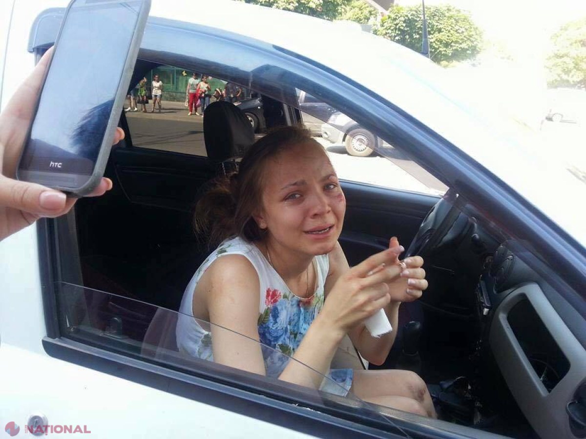 Chișinău // A fost lovită de o mașină a poliției chiar pe trecerea de pietoni