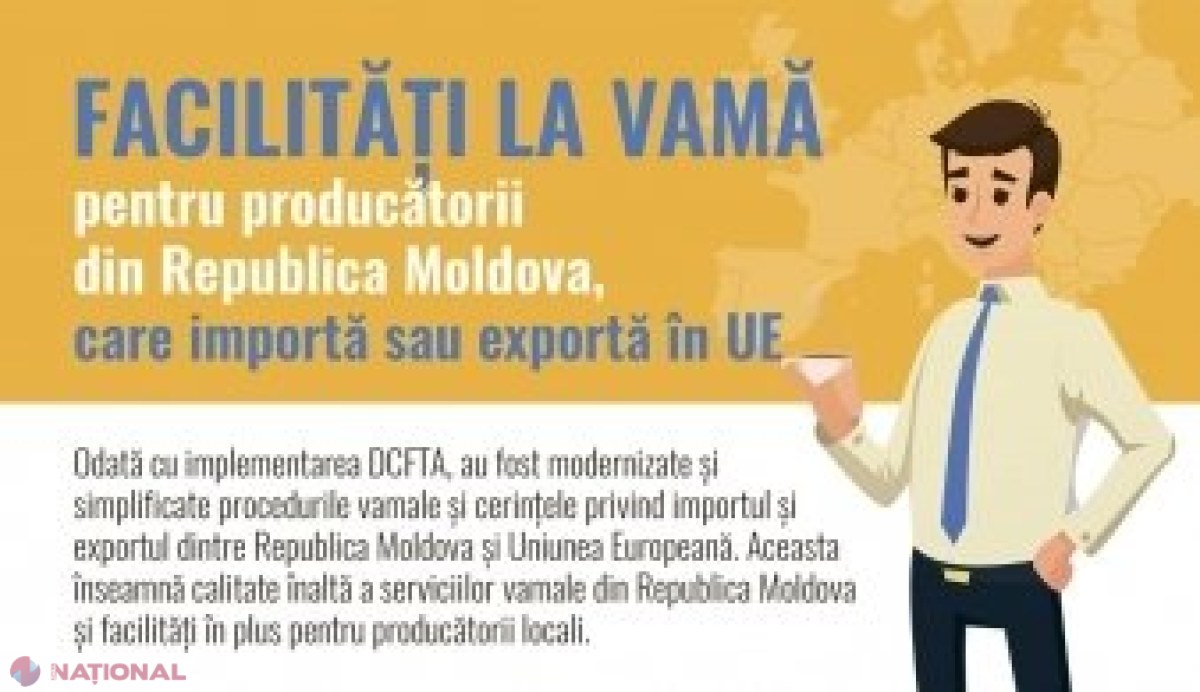 Facilități la vamă pentru producătorii din Republica Moldova, care importă sau exportă în UE