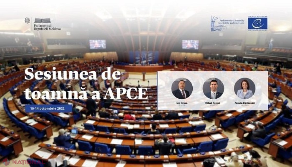 Subiectele puse în discuție la sesiunea de toamnă a APCE, unde participă și o delegație a R. Moldova: Agresiunea Rusiei împotriva Ucrainei, acțiunile „inumane și revoltătoare” ale Moscovei sau securitatea alimentară a Europei 
