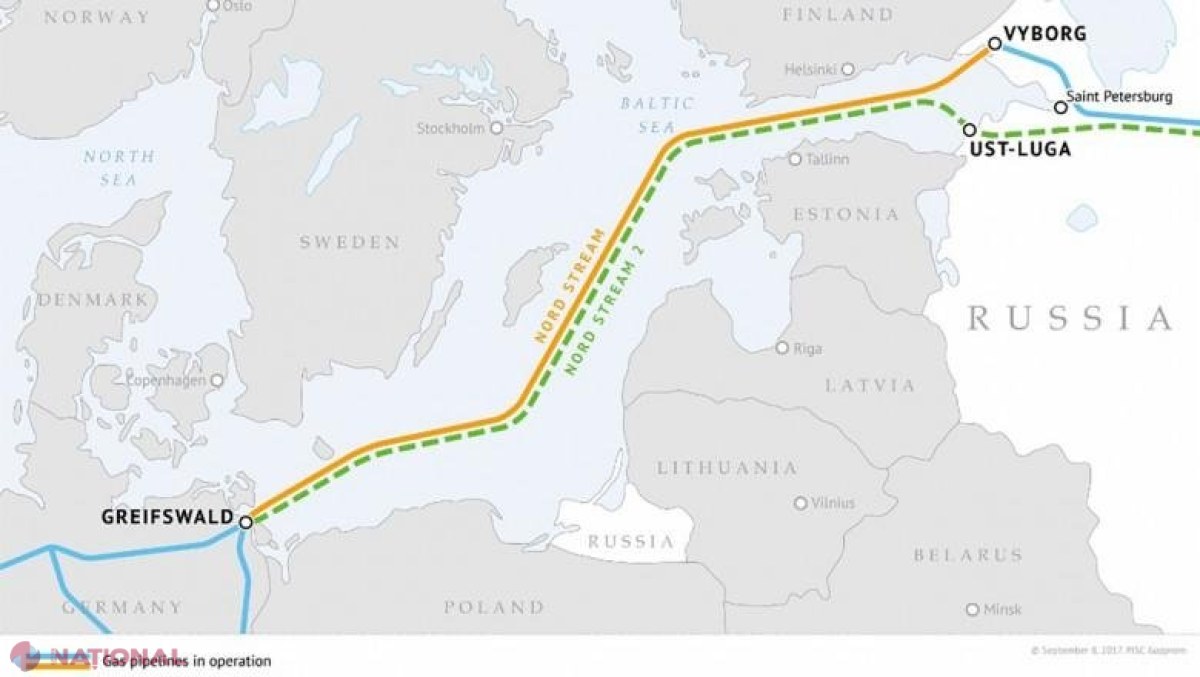 Nord Stream 2: Gazprom vrea să pompeze anul acesta 5,6 mld. m3 de gaze ruseşti spre Germania