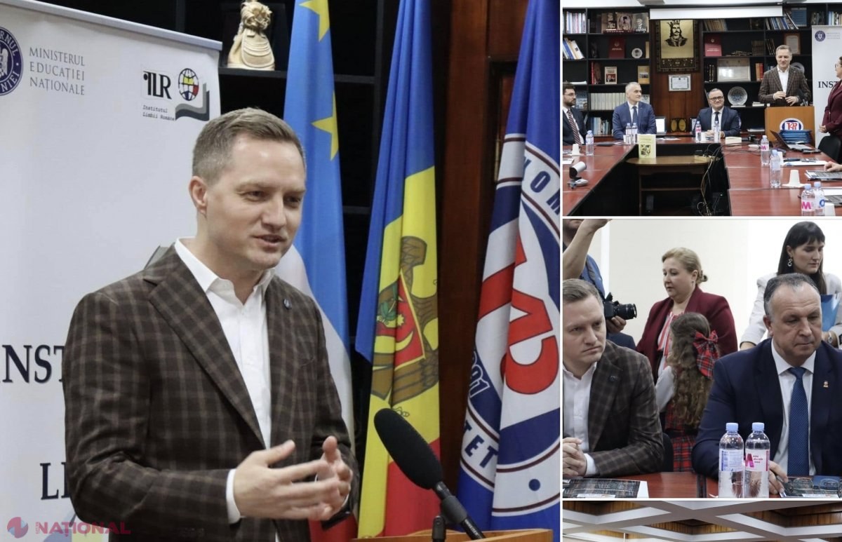 FOTO // Lectoratul de Limba Română de la Comrat, REDESCHIS după aproape patru ani. Adrian Dupu: „Este un exemplu în plus al angajamentului României pentru promovarea culturii naționale în rândul studenților din Comrat și întreaga regiune”