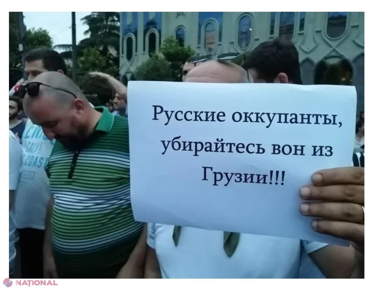 Mii de persoane au ieşit în stradă în Georgia, în semn de protest faţă de vizita unui parlamentar rus: Mulţimea, dispersată cu gloanţe de cauciuc şi gaze lacrimogene
