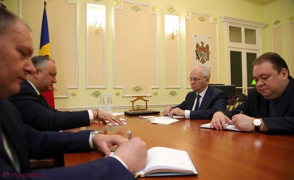 Dodon, din NOU în Federația Rusă